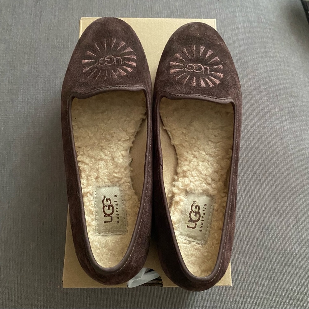 UGG Brown Loafers - lined soles